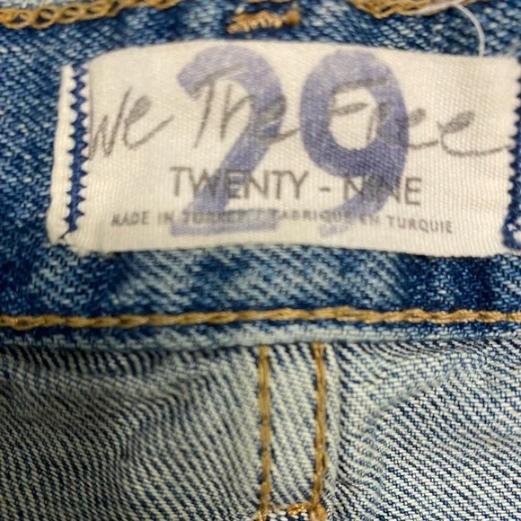 Free People We the Free Jeans Straight Leg Button Fly Size 29 - Picture 5 of 8